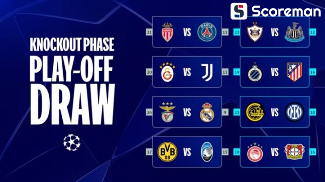 이강인의 PSG, 모나코와 UCL 16강 PO…모리뉴 더비도 성사